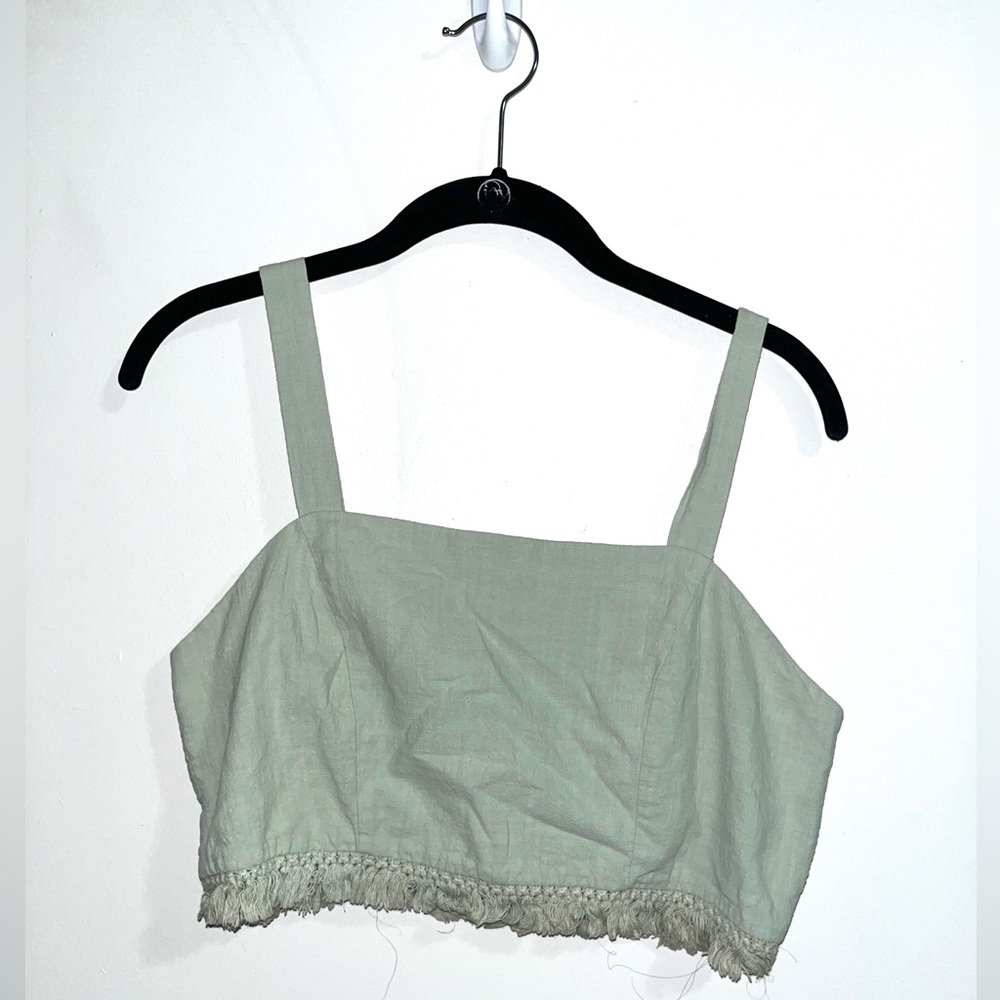 Cloud Ten Green Crop Top | Size: L
